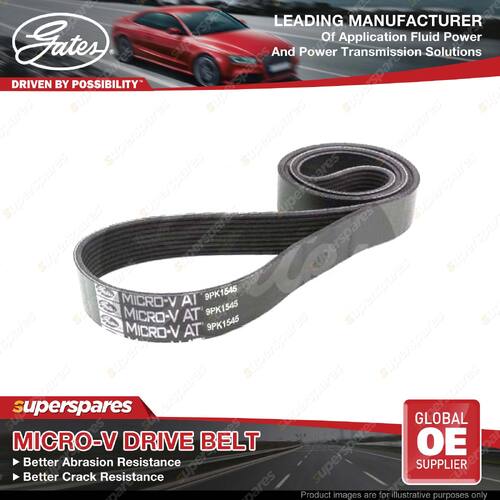 Gates Micro-V Drive Belt - Manufacturer Part Number 9PK1545 Length 1545mm