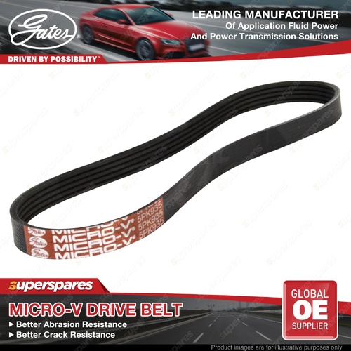 Gates Alternator Micro-V Drive Belt for Honda Legend KA9 3.5L 151KW C35A2 96-97