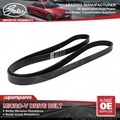 Gates Alternator Micro-V Belt for Volkswagen Crafter 30 35 50 55 2.0L 16-On