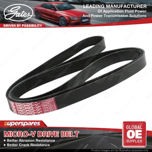 Gates Alternator Micro-V Drive Belt for Volkswagen Passat 3B3 4.0L 202KW 01-04