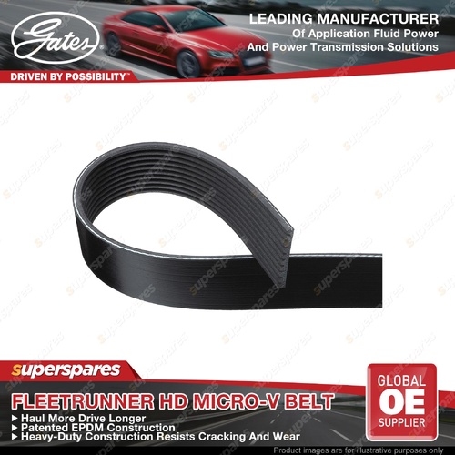 Gates Micro-V Drive Belt for Scania G370 G410 G450 G500 P310 P410 P450 P500