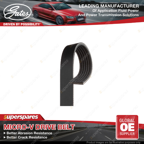 Gates Alt Micro-V Drive Belt for Mazda 3 BL 2.0L 113KW PE-VPS PEY7 2011-2013