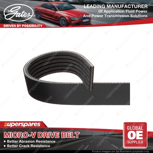 Gates Estart Micro-V Drive Belt for Mazda 3 BP BP2S CX-30 DM DT ED 2.0L 2019-ON