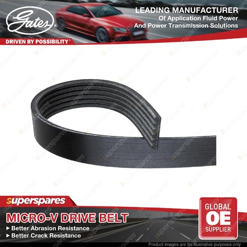 Gates Alt Micro-V Drive Belt for Audi A4 B8 8K2 8K5 Q5 8RB 2.0L 2007-2015