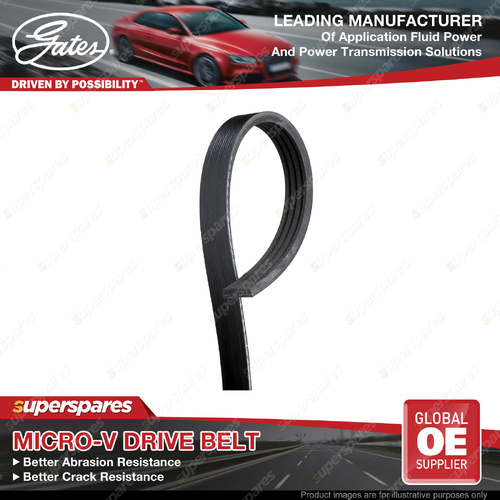 Gates A/C Micro-V Stretch Fit Drive Belt for Chevrolet Silverado 1500 6.2L
