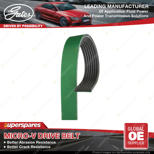 Gates Alt Micro-V FleetRunner Drive Belt for Ford Transit VM 2.2L CVRB CVRC CVRA