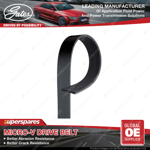Gates Alt Micro-V Drive Belt for Lexus LX 500d FJA310 3.3L 227KW F33A-FTV 21-ON
