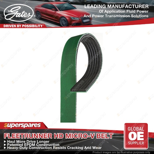 Gates Heavy Duty FleetRunner Micro-V Drive Belt - 6PK2895HD Length 2895mm