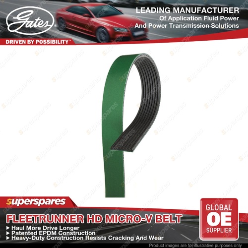 Gates Heavy Duty FleetRunner Micro-V Drive Belt - 8PK3067HD Length 3067mm