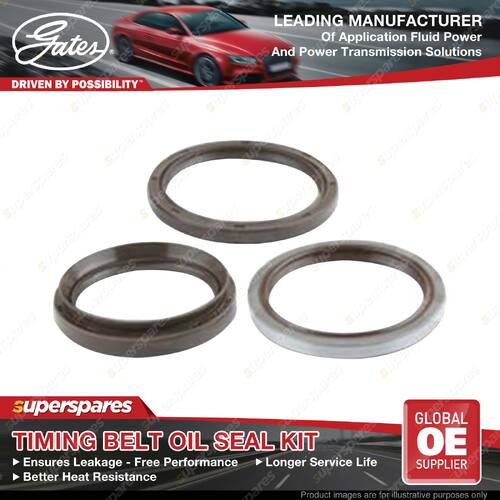 Gates Timing Belt Oil Seal Kit for Toyota Land Cruiser HZJ75 HZJ78 HZJ79 4.2L