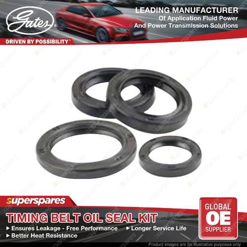 Gates Timing Belt Oil Seal Kit for Citroen C4 EW10J4S 2.0L 130KW 11/04-11/09