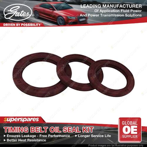 Gates Timing Belt Oil Seal Kit for Toyota Caldina Mr 2 SW20 Celica ST182 ST205