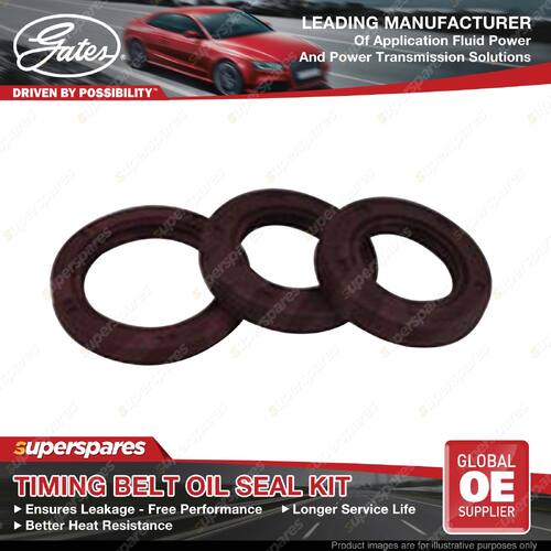 Gates Timing Belt Oil Seal Kit for Peugeot 407 2.7L UHZ DT17 150KW