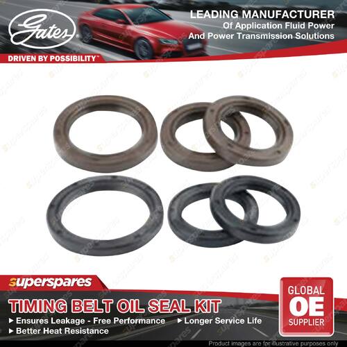 Gates Timing Belt Oil Seal Kit for Kia Mentor FB ZY-VE BFD 1.5L 65KW