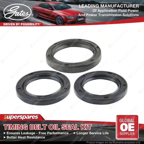 Gates Timing Belt Oil Seal Kit for Volvo C30 533 S40 544 V50 545 2.0L