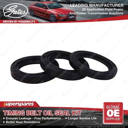 Gates Timing Belt Oil Seal Kit for Porsche 924 2.0L 92KW 154KW 75-89
