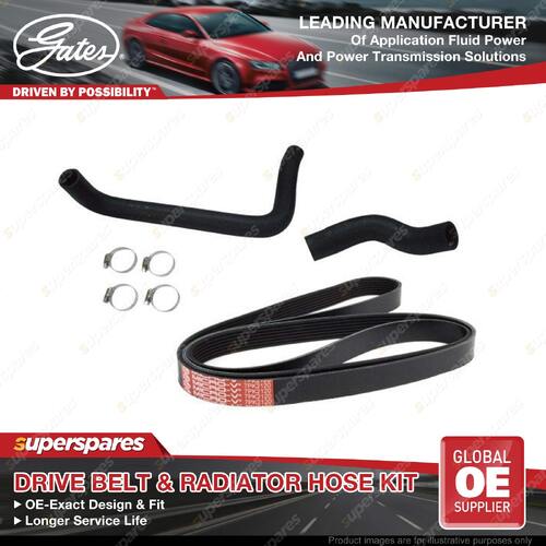 Gates Drive Belt & Radiator Hose Kit for Toyota Hilux GGN15 25 120 125 4.0L