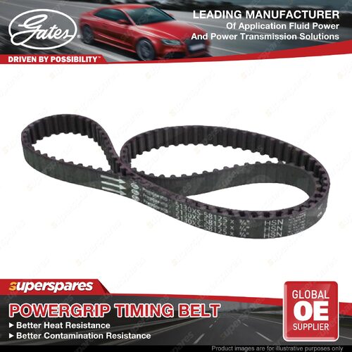 Gates Camsht Powergrip Timing Belt for Volvo 340 343 345 480 482 1.7L 1721CC