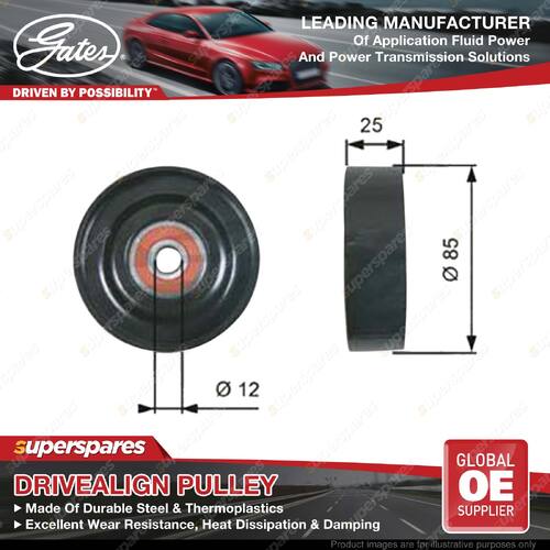Gates DriveAlign A/C Tensioner Pulley for Nissan Pulsar N16 Primera P11E 1.6L