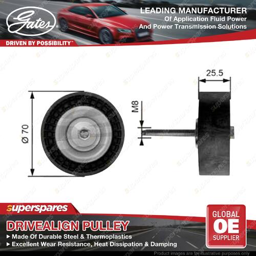 Gates Upper Alternator Idler Pulley for Ford Ranger PX 2.5L 122KW 11/11-On