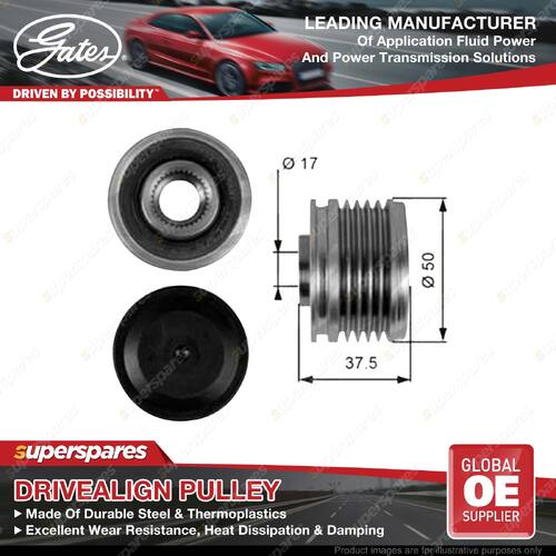 Gates Overrunning Alternator Pulley for Mercedes Benz A-Class W169 B-Class W245
