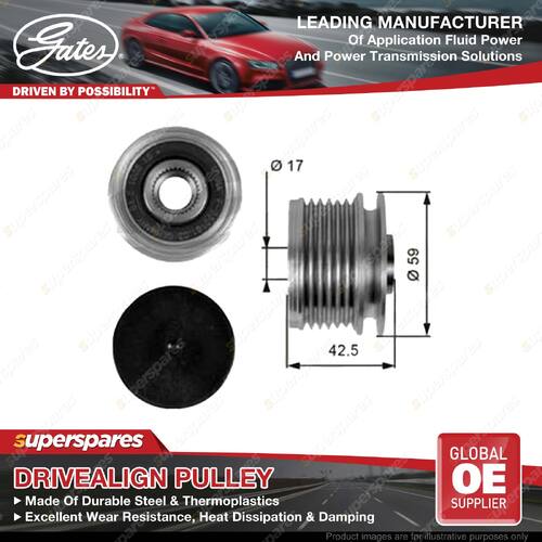 Gates DriveAlign Overrunning Alternator Pulley for Renault Kangoo Megane Scenic