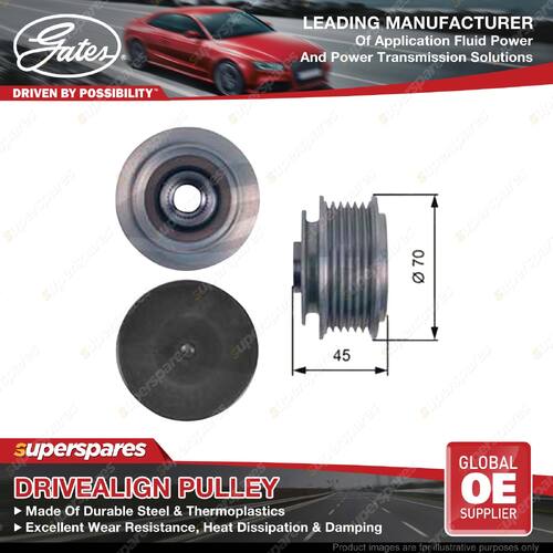 Gates Overrunning Alternator Pulley for Audi A4 8E 8H A6 4F 2.4L 2.8L 3.2L