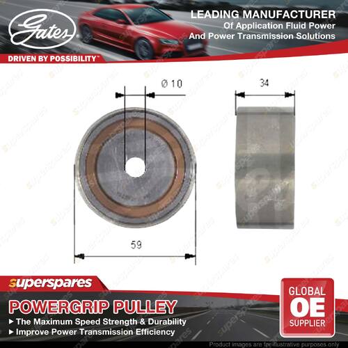 Gates PowerGrip Cam Guide Pulley for Audi A4 8ED 3.0L 160KW 11/04-07/06