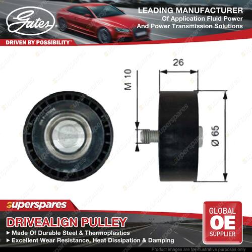 Gates Upper Alternator Idler Pulley for Chevrolet Cruze J308 2.0L 120kW 12-15