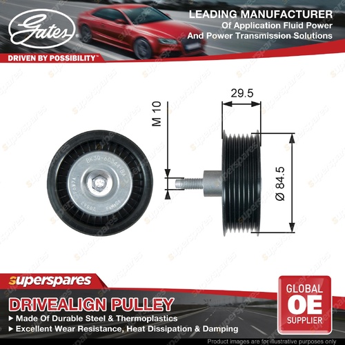 Gates DriveAlign Alternator Idler Pulley for Mazda BT50 UP0Y BT50 UP0Y 2.2L P4AT