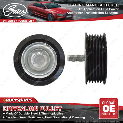 Gates Alt DriveAlign Idler Pulley for LDV G10 SV7C 1.9L 106KW 19D4N 2016-2021