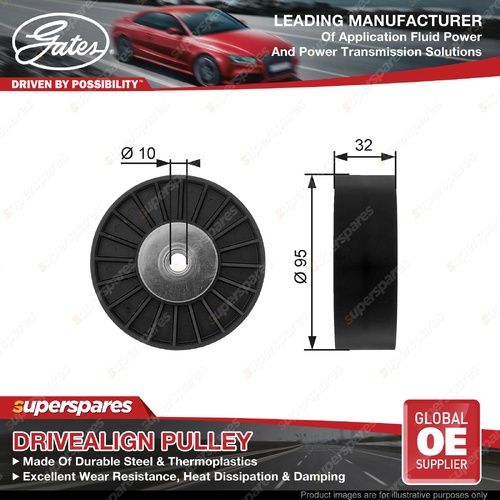Gates Alt & W/P Idler Pulley for Scania 4-Series Bus R560 9.0L 15.6L Type1