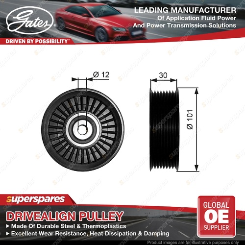 Gates Alt & W/P Idler Pulley for Scania 4-Series Bus R560 9.0L 15.6L Type2