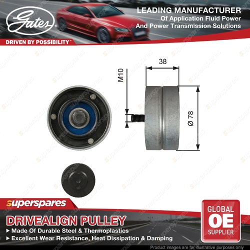 Gates W/P DriveAlign Idler Pulley for Volvo 7500 7700 8500 8700 8900 9400 B6 B7