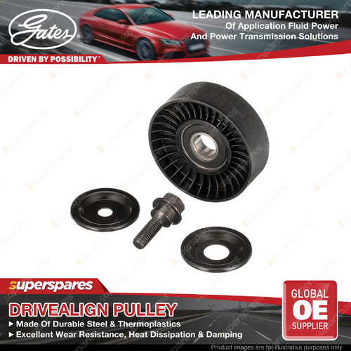 Gates Alt DriveAlign Idler Pulley for Hyundai Santa Fe CM 2.7L G6EA 2006-2009