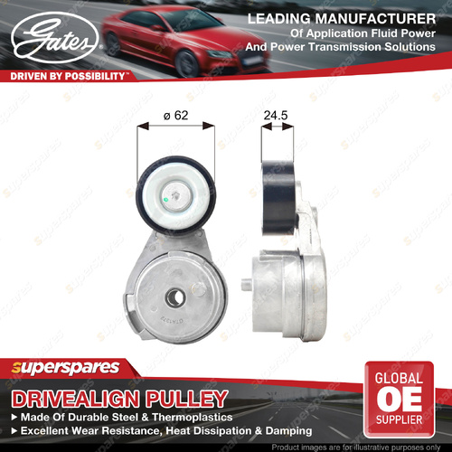 Gates DriveAlign Tensioner Pulley for MG MG3 G15D ZS AZS1 1.5L 15S4C 2017-ON