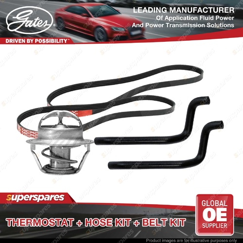Gates Thermostat Heater Hose Drive Belt for Holden Commodore VT VX VY 3.8L 171KW