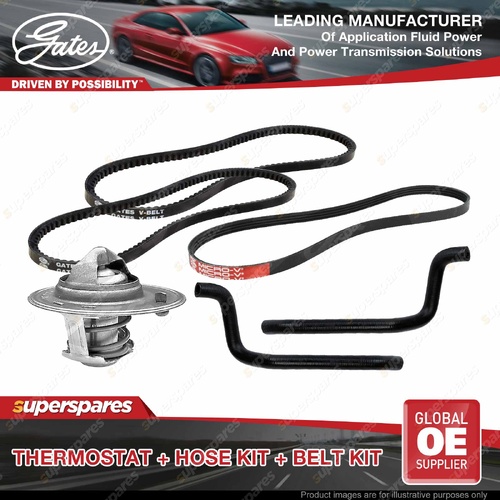 Gates Thermostat Heater Hose Belt Kit for Mitsubishi Pajero V23W V43W 3.0L 90-94