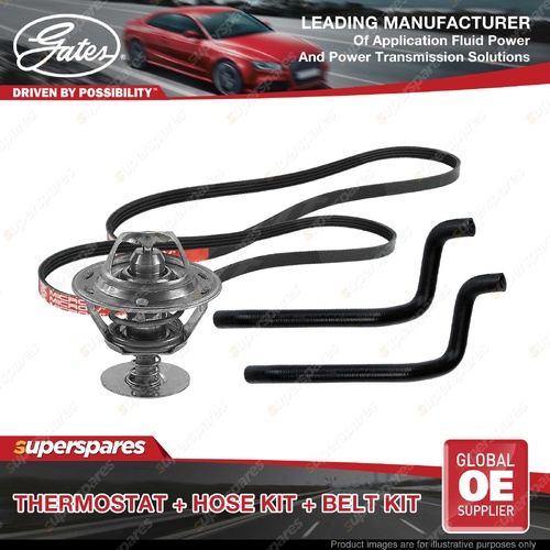 Gates Thermostat + Heater Hose + Drive Belt Kit for Toyota Camry SDV10 SXV10