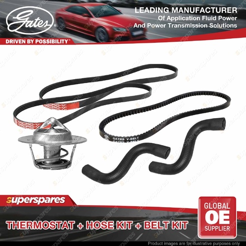 Gates Thermostat Radiator Hose Drive Belt Kit for Holden Commodore VT 5.0L 50LB9