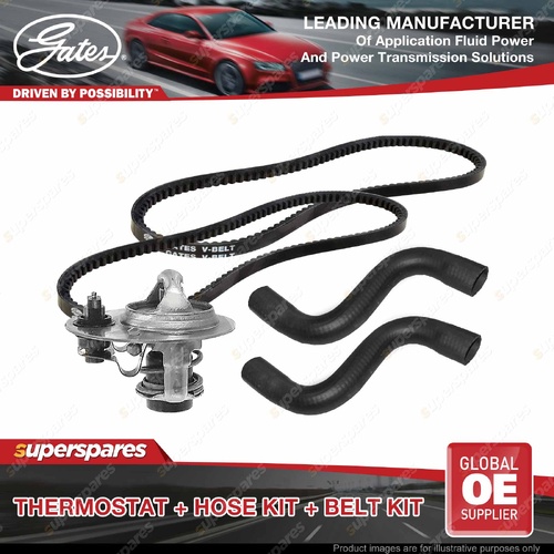 Gates Thermostat Radiator Hose Drive Belt for Mazda B2600 Drifter Proceed UN8
