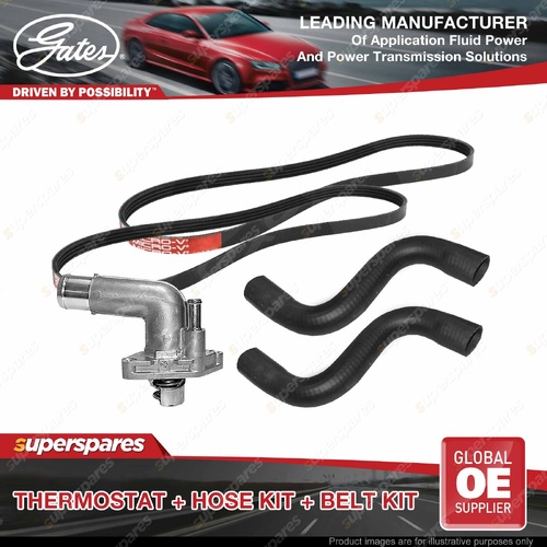 Gates Thermostat Radiator Hose Drive Belt Kit for Nissan Murano Z50 3.5L VQ35DE