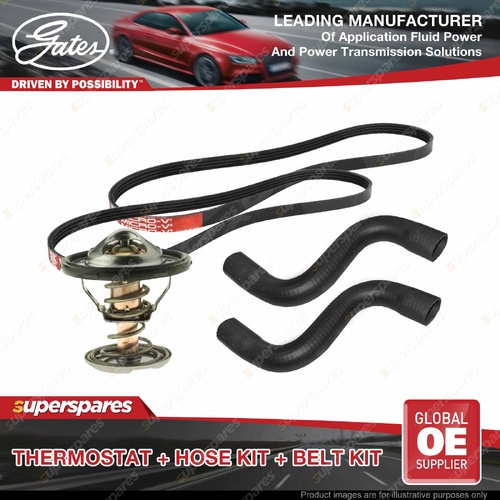 Gates Thermostat Radiator Hose Belt Kit for Holden Commodore VE 6.0L 260KW 06-09