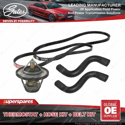 Gates Thermostat Radiator Hose Drive Belt for Isuzu D-Max TFR85 TFS85 3.0L 06-12