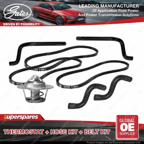 Gates Thermostat Radiator Heater Hose Drive Belt for Holden Commodore VN 165KW