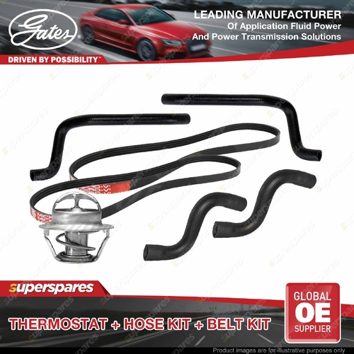 Gates Thermostat Radiator Heater Hose Belt Kit for Holden Commodore VY 3.8L
