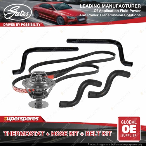 Gates Thermostat Radiator Heater Hose Belt Kit for Toyota Camry SDV10 SXV10 2.2L