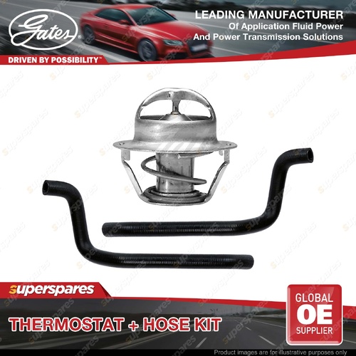 Gates Thermostat + Upper Lower Heater Hose Kit for Holden Commodore VT VU VX VY