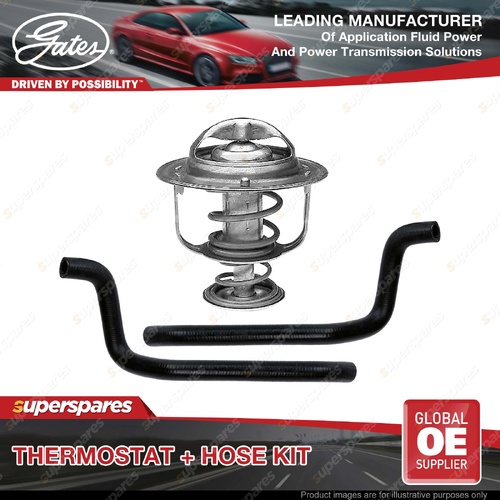 Gates Thermostat + IN OUT Heater Hose Kit for Nissan Patrol Y61 3.0L 116KW 118KW