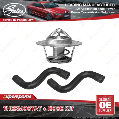 Gates Thermostat + Radiator Hose Kit for Ford Falcon XA 3.3L 97KW RWD 1972-1973